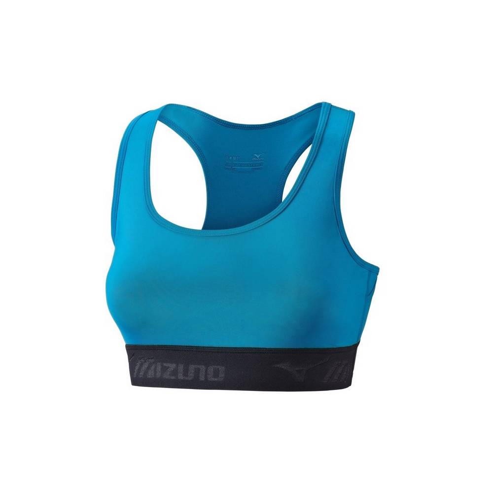 Sujetador Deportivo Mizuno Alpha Mujer Azules/Negras España MFBS-96278